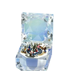 Käthe Wohlfahrt Musikdose "Schlittschuhfahren"