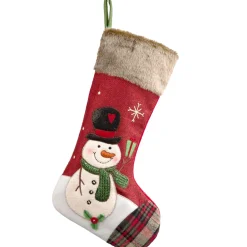 Käthe Wohlfahrt Nikolausstrumpf Mit Schneemann, Rot