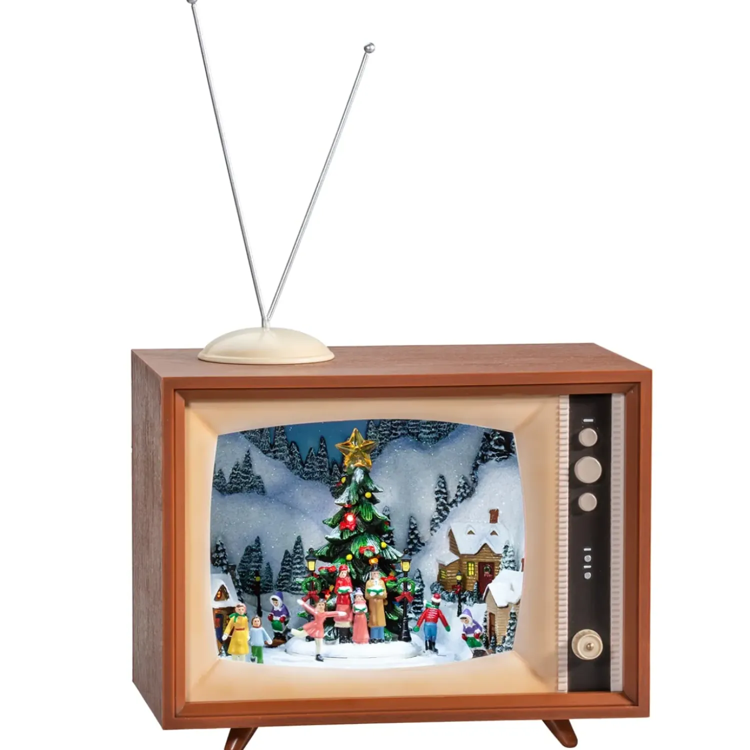 Käthe Wohlfahrt Nostalgiefernseher "Weihnachtsdorf", Spieldose