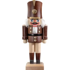 HODREWA Nussknacker "Gardesoldat", Braun/Lasiert, 20,5 Cm