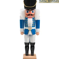 HODREWA Nussknacker "Husar" Blau, 27Cm