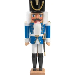 HODREWA Nussknacker "Husar" Blau, 36Cm