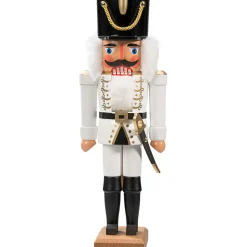 HODREWA Nussknacker "Husar" Weis, 36Cm