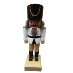 HODREWA Nussknacker "Husar" Weis, 18Cm