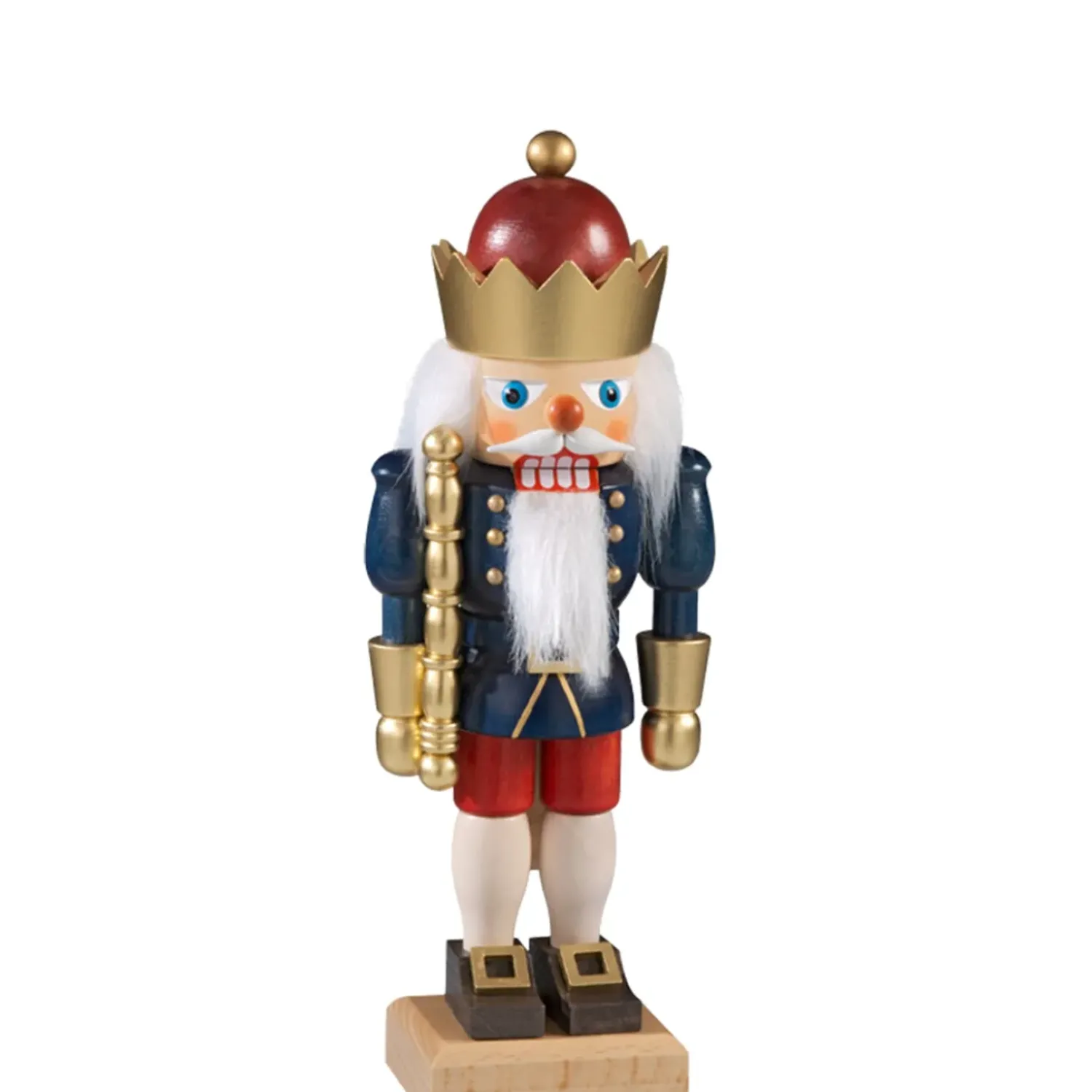 Christian ULBRICHT Nussknacker "Konig" Blau, 28Cm