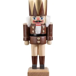 HODREWA Nussknacker "Konig", Braun/Lasiert, 20,5 Cm