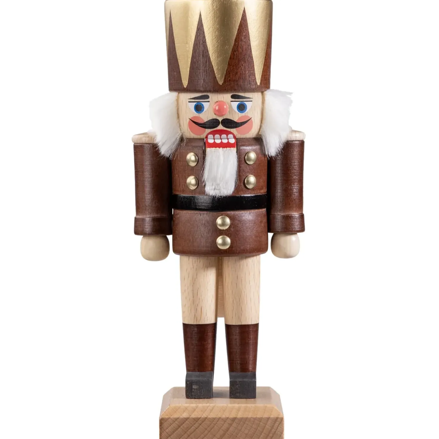 HODREWA Nussknacker "Konig", Braun/Lasiert, 20,5 Cm