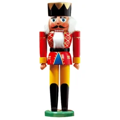 HODREWA Nussknacker "Konig" Rot, 30Cm