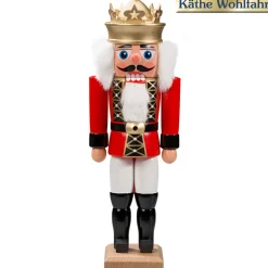 HODREWA Nussknacker "Konig" Rot, 27Cm