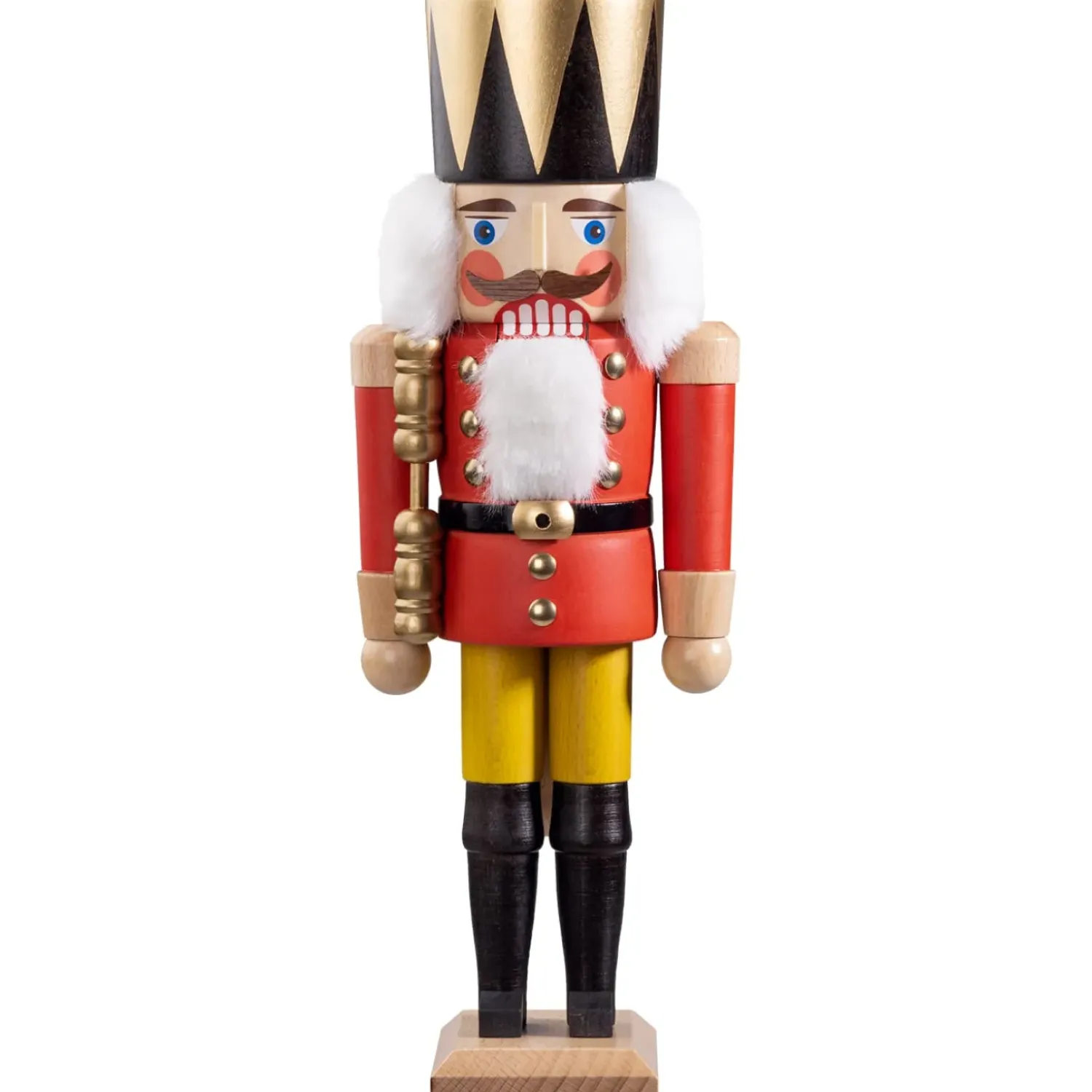 HODREWA Nussknacker "Konig", Rot/Lasiert, 37 Cm