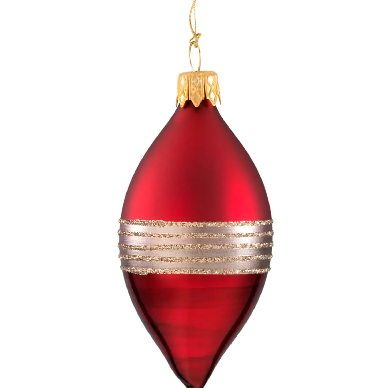 Käthe Wohlfahrt Olive Bordeaux Matt/Lack Mit Glitterband