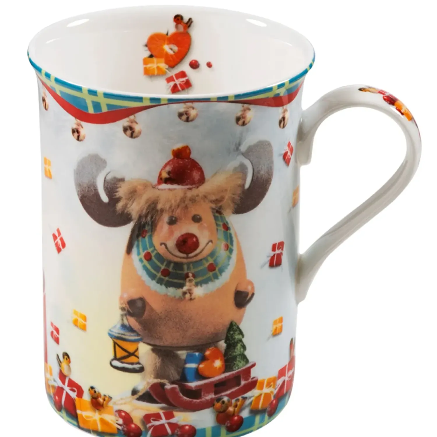 Käthe Wohlfahrt Porzellan-Tasse "Rudi, Der Weihnachtselch"