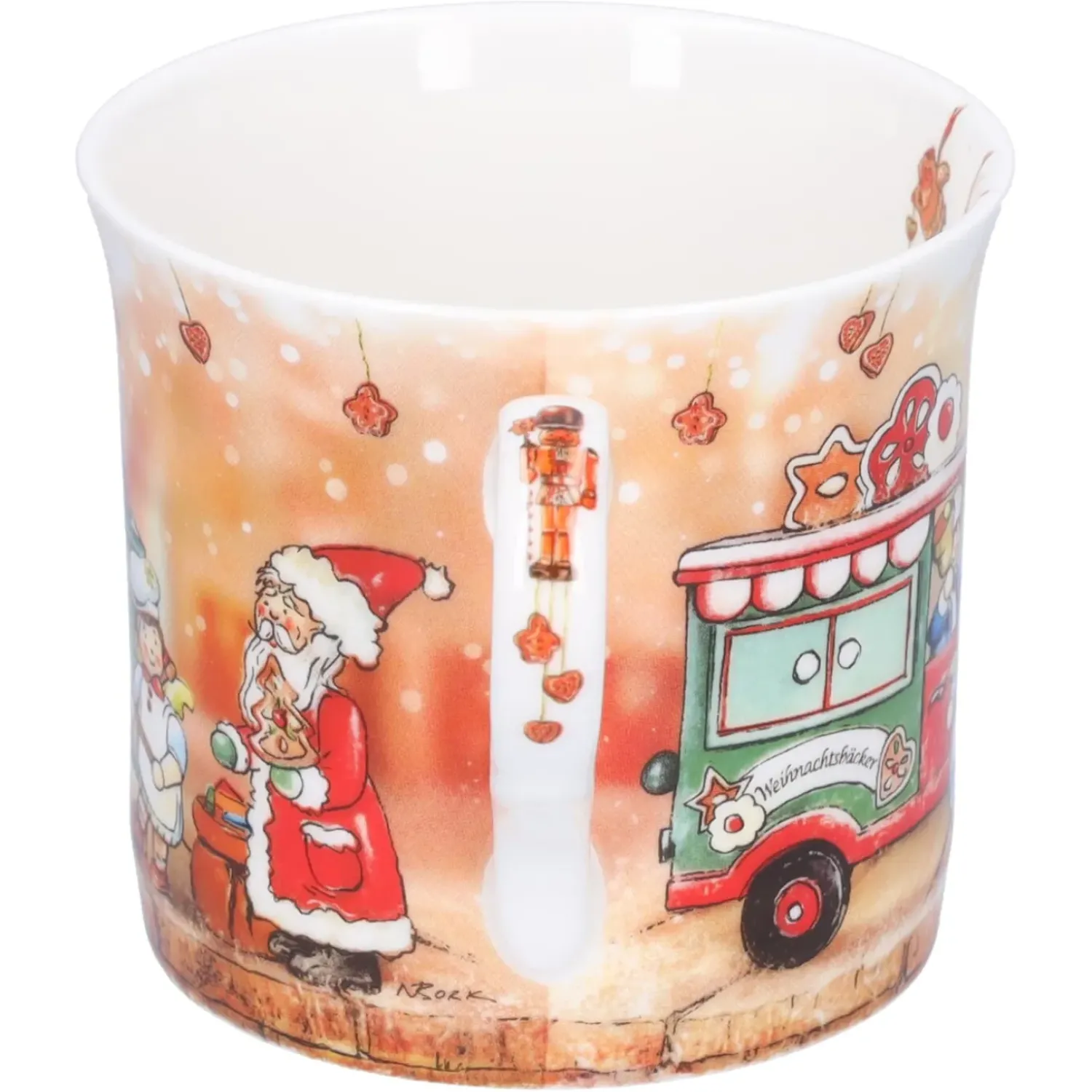 Käthe Wohlfahrt Porzellan-Tasse "Weihnachtsbackerei"