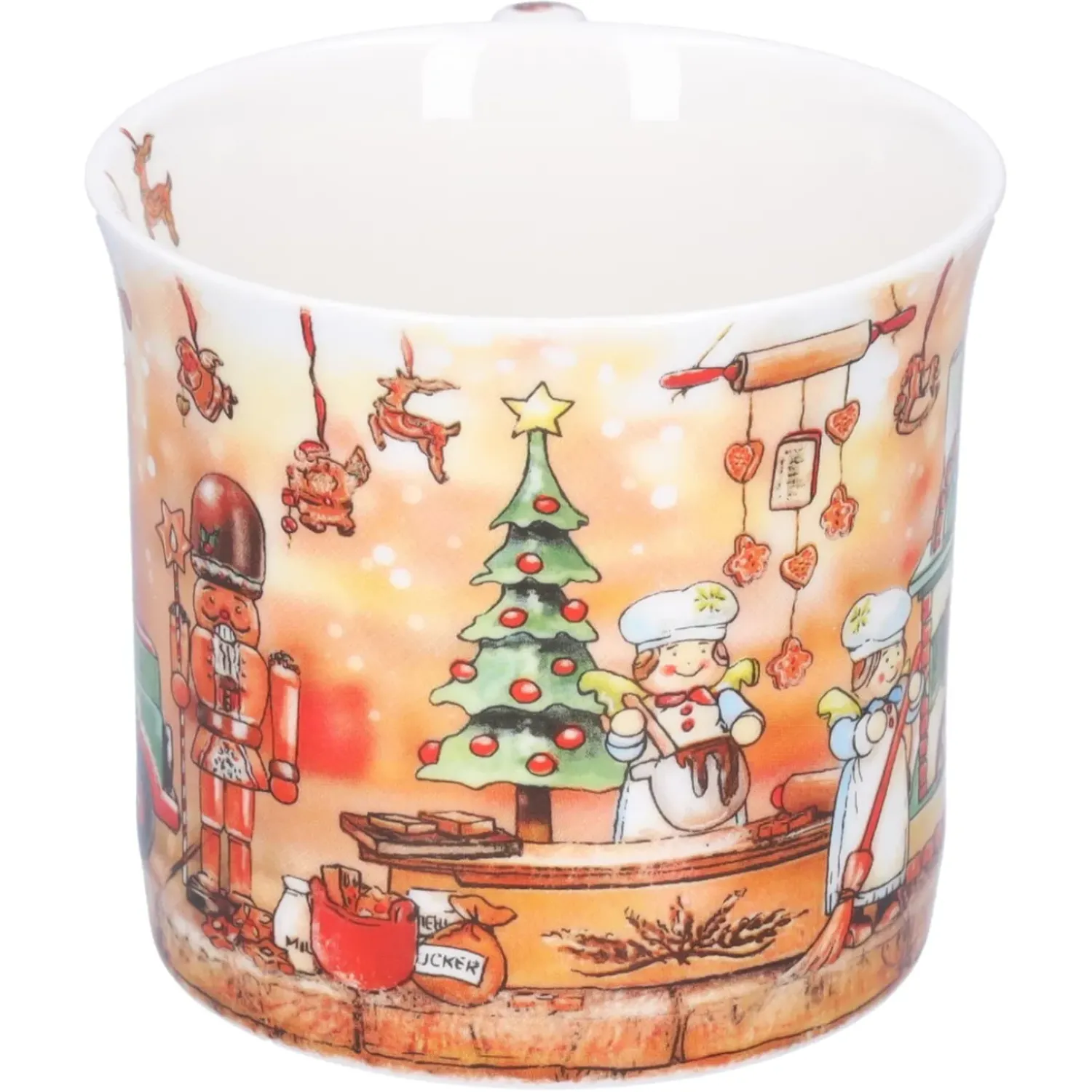 Käthe Wohlfahrt Porzellan-Tasse "Weihnachtsbackerei"