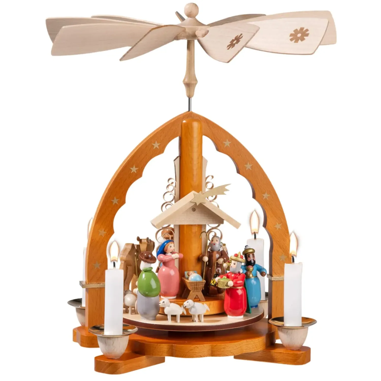 Käthes Original Pyramide "Christi Geburt", Naturel