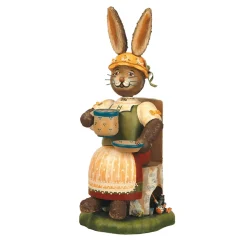 Hubrig Volkskunst Rauchermannchen Hase Kaffeegustl