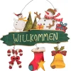 Käthe Wohlfahrt Schild Schneemann "Willkommen"
