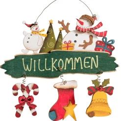 Käthe Wohlfahrt Schild Schneemann "Willkommen"
