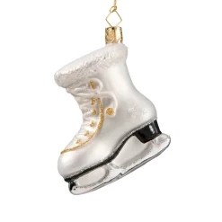 Poesie in Glas Schlittschuh, Weiss