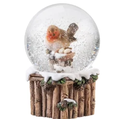 Käthe Wohlfahrt Schneekugel "Rotkehlchen Mit Nest"