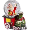 Käthe Wohlfahrt Schneekugel "Santas Lokomotive"