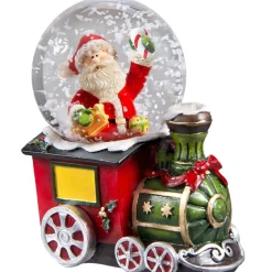 Käthe Wohlfahrt Schneekugel "Santas Lokomotive"