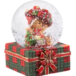 Käthe Wohlfahrt Schneekugel "Teddys Bescherung"