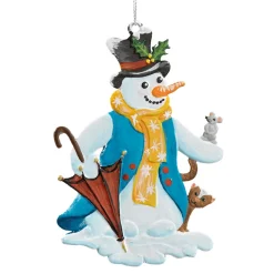 Käthes Original Schneemann Mit Schirm