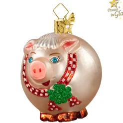 Poesie in Glas Schwein (Rund)