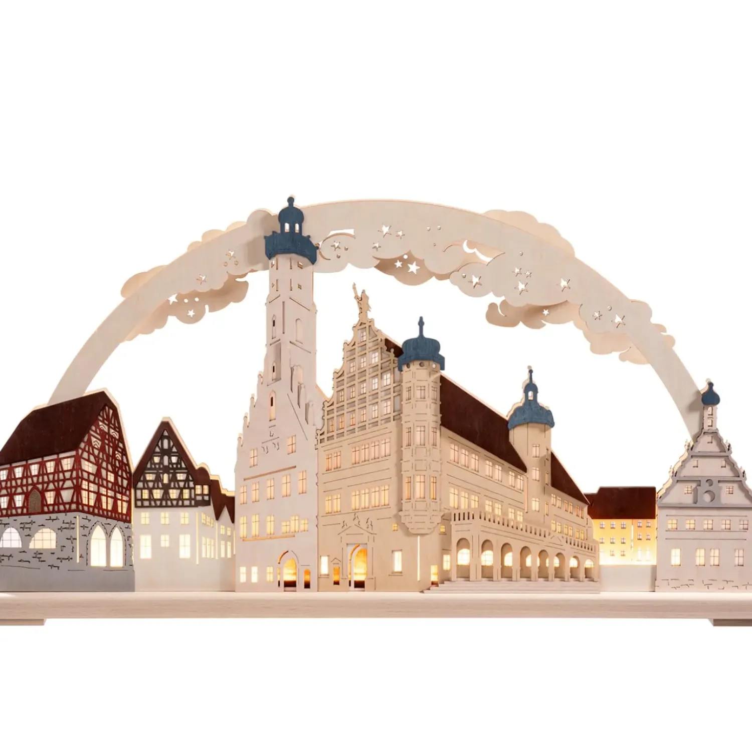 RATAGS Holzdesign Schwibbögen "Rothenburg Ob Der Tauber" 230V
