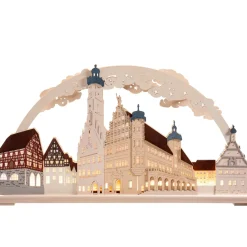 RATAGS Holzdesign Schwibbögen "Rothenburg Ob Der Tauber" 115V