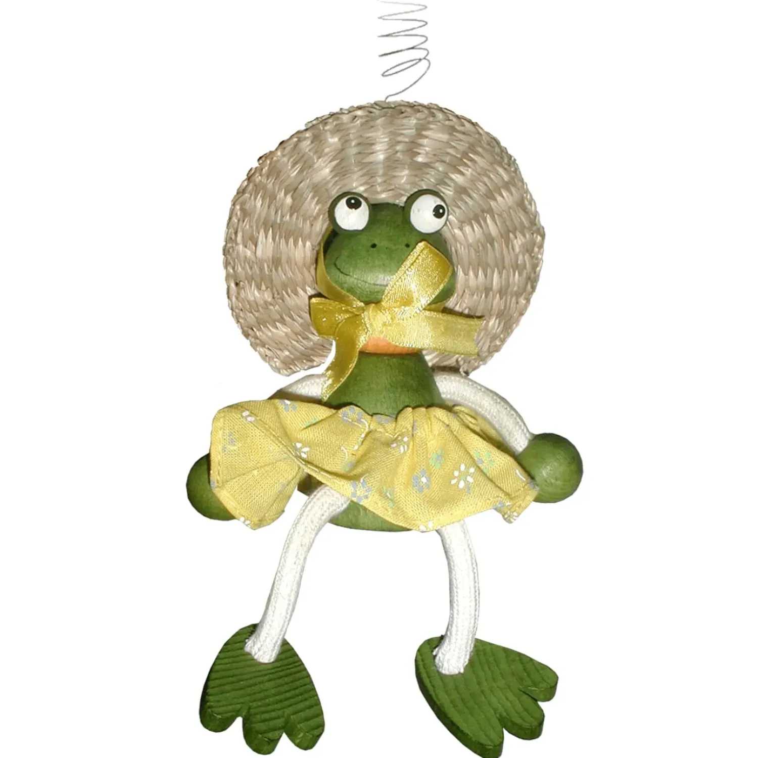 Käthe Wohlfahrt Schwingfigur "Frosch Mit Kleidchen"