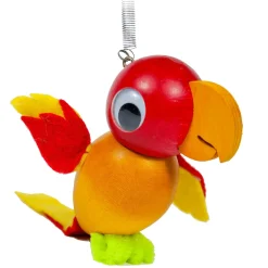 Käthe Wohlfahrt Schwingfigur "Papagei" Mit Wackelaugen