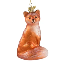 Poesie in Glas Sitzender Fuchs