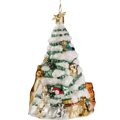 Poesie in Glas Tanne Mit Waldtieren