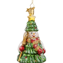 Poesie in Glas Tannen-Schneemann