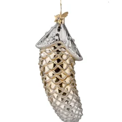 Poesie in Glas Tannenzapfen