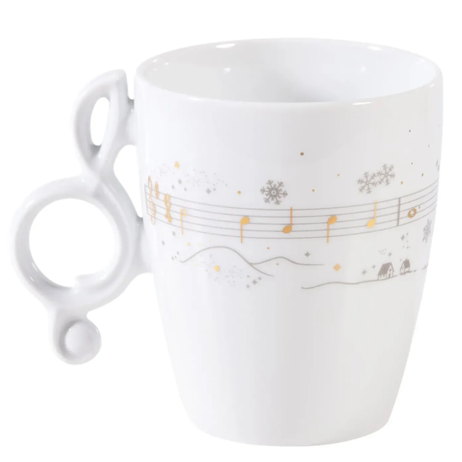 Meissen Porzellan Tasse "Leise Rieselt Der Schnee"