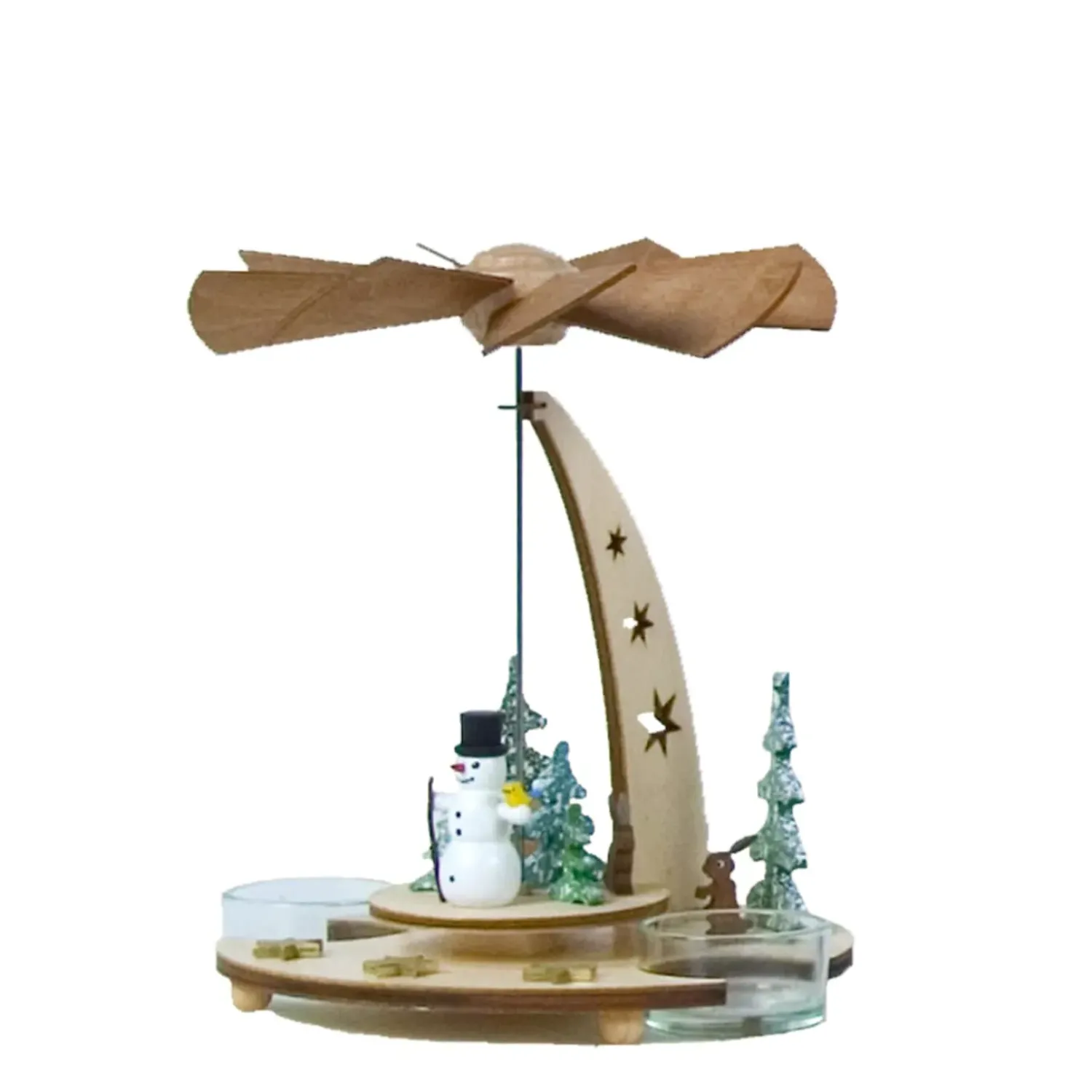 Käthe Wohlfahrt Teelicht-Pyramide "Schneemann"