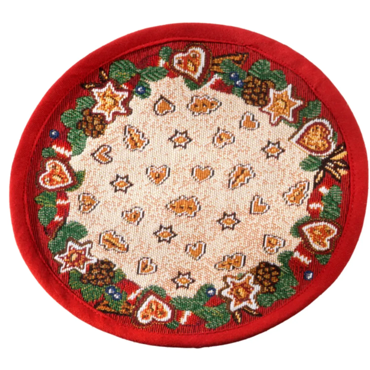 Käthe Wohlfahrt Tischdecke "Lebkuchenzeit" R 23 Cm