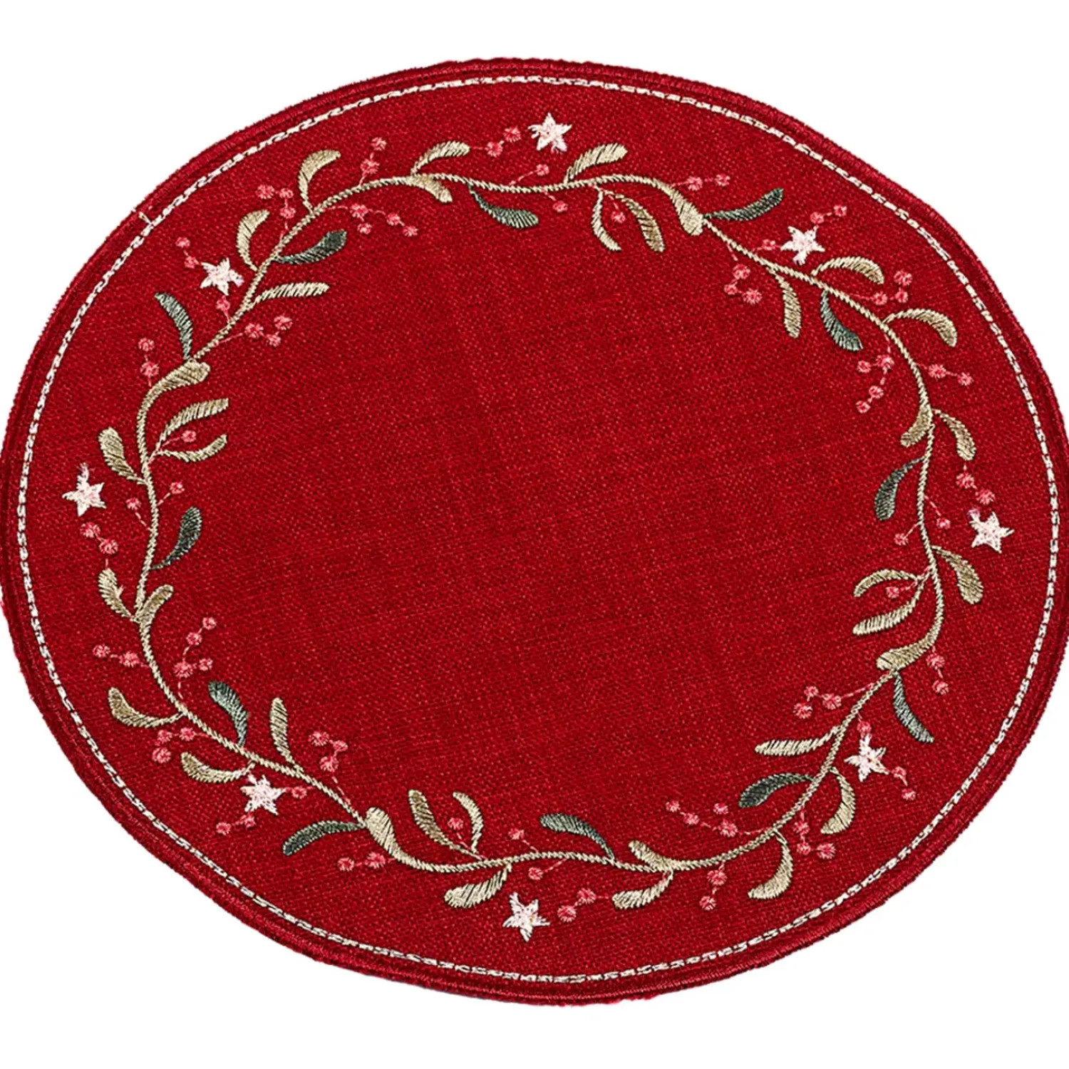 Käthe Wohlfahrt Tischdecke "Mistel" R 20 Cm