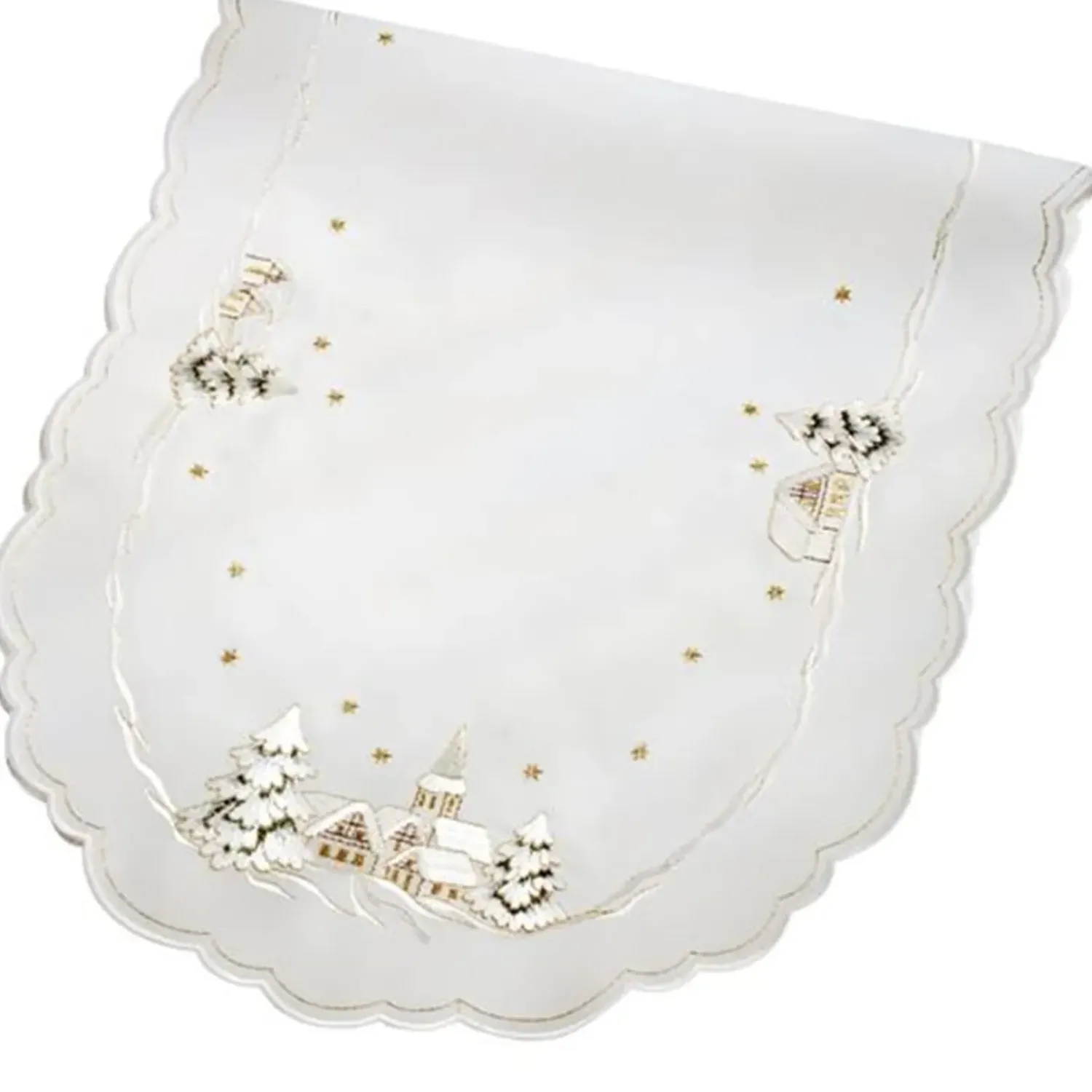 Käthe Wohlfahrt Tischdecke "Winterdorf" 28X58 Cm