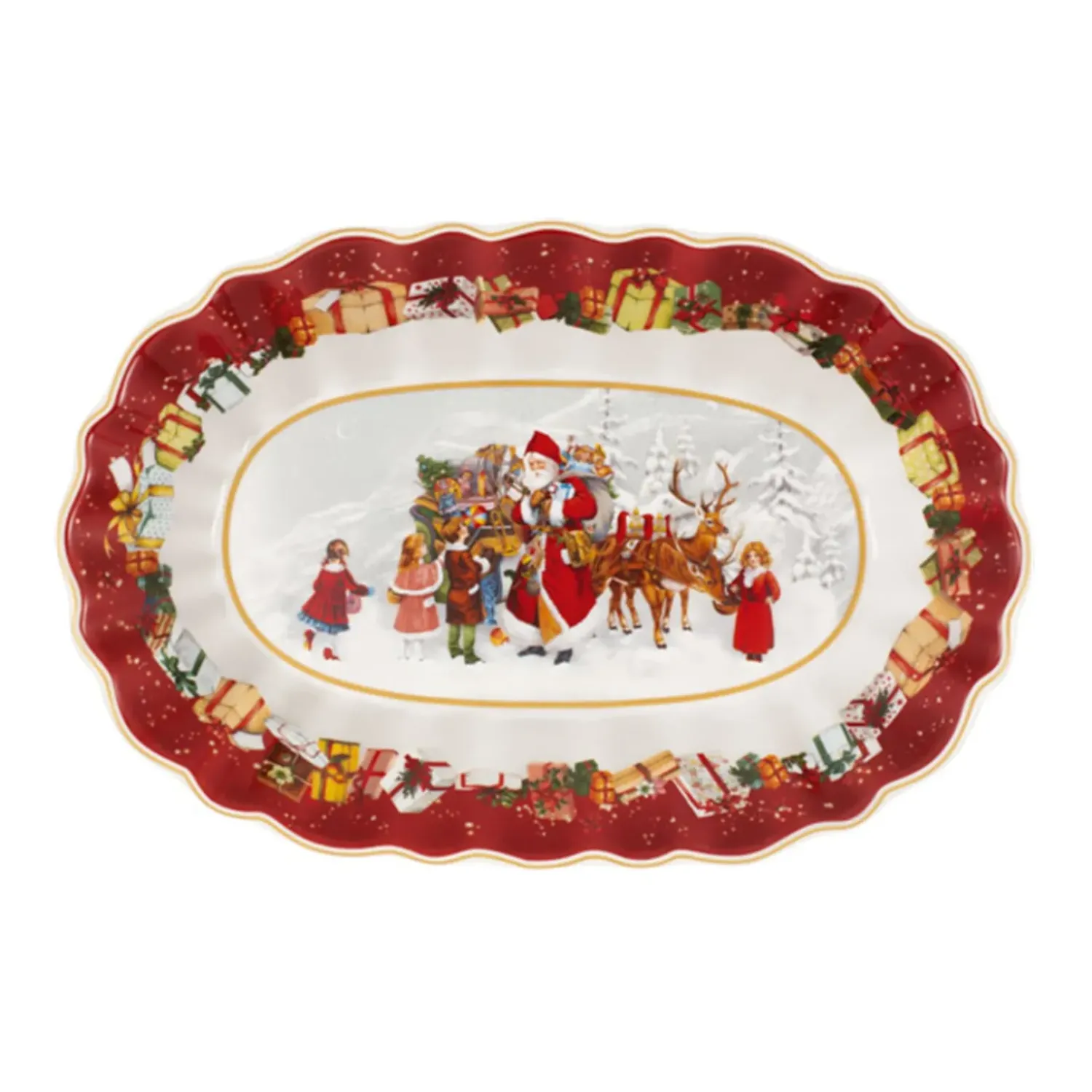 Villeroy & Boch Toy'S Fantasy Grose Schale Oval, Santa Und Kinder