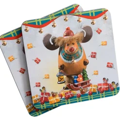 Käthe Wohlfahrt Untersetzer "Rudi, Der Weihnachtselch", 4Er Set