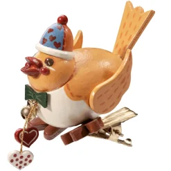 Käthes Original Vogel Mit Clip, Gelb