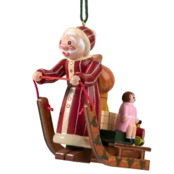 Käthes Original Weihnachtsmann Mit Schlitten