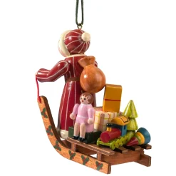 Käthes Original Weihnachtsmann Mit Schlitten