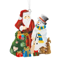 Käthes Original Weihnachtsmann Mit Schneemann