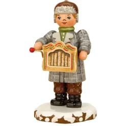 Hubrig Volkskunst Winterkinder Drehorgelspieler