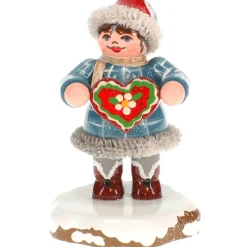 Hubrig Volkskunst Winterkinder Tinchens Lebkuchenherz